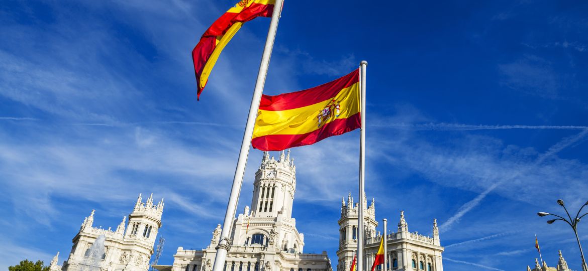 BF Spain flags madrid